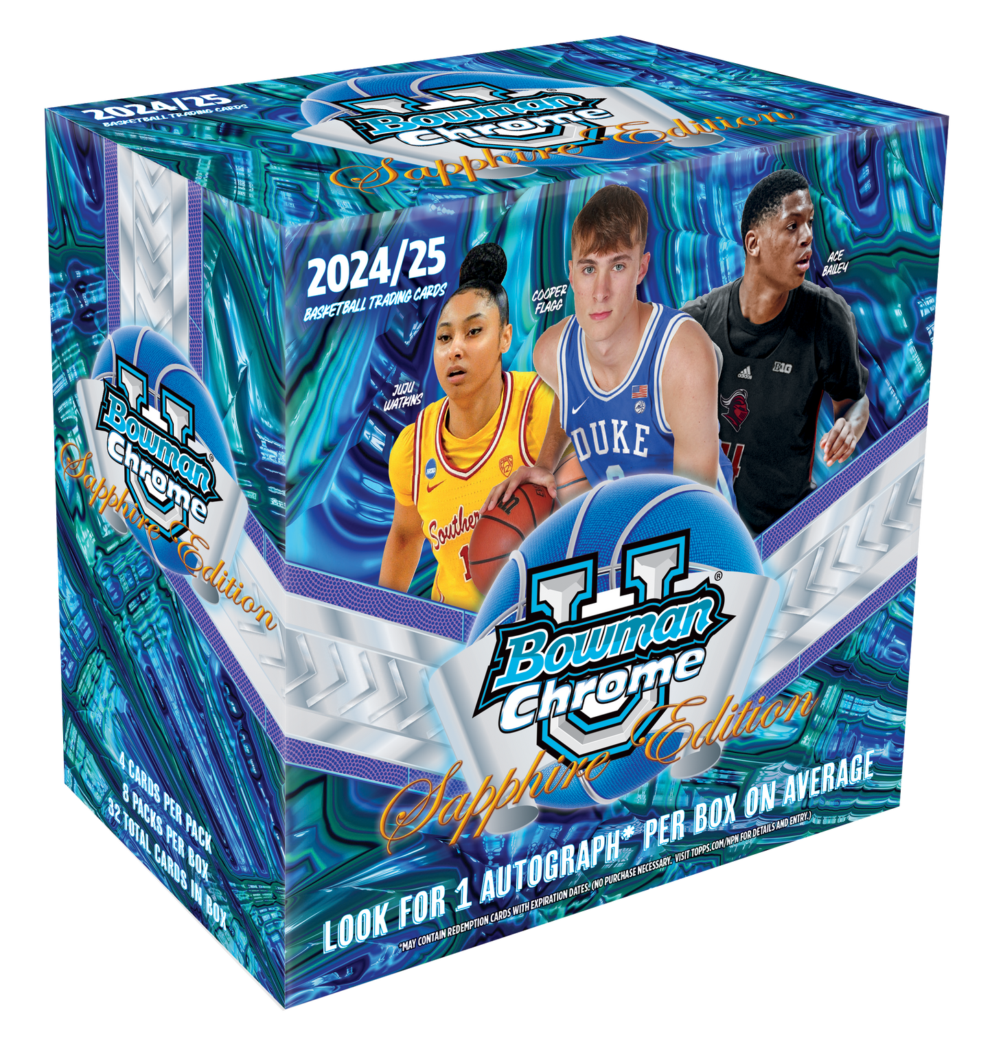 2024/25 Bowman University Chrome® Sapphire Basketball - Hobby Box