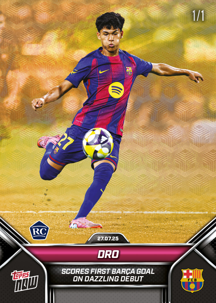 Pedro Fernandez - 2025 FC Barcelona Topps NOW® - Card 3 - PR: 1671