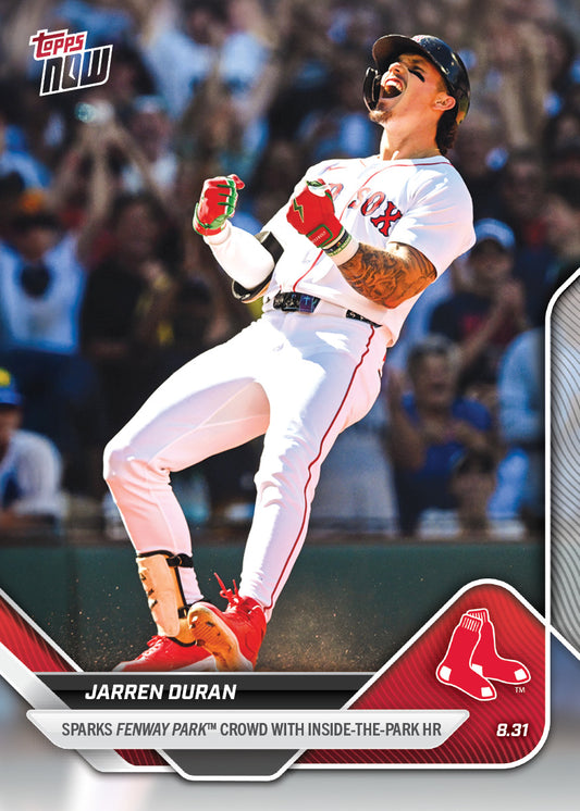 Jarren Duran - 2025 MLB Topps NOW® - Card 636 - PR: 1167