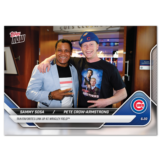 Sammy Sosa / Pete Crow-Armstrong - 2025 MLB Topps NOW® - Card 324 - PR: 3186