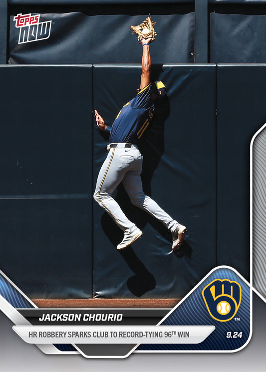 Jackson Chourio - 2025 MLB Topps NOW® - Card 759 - PR: 880