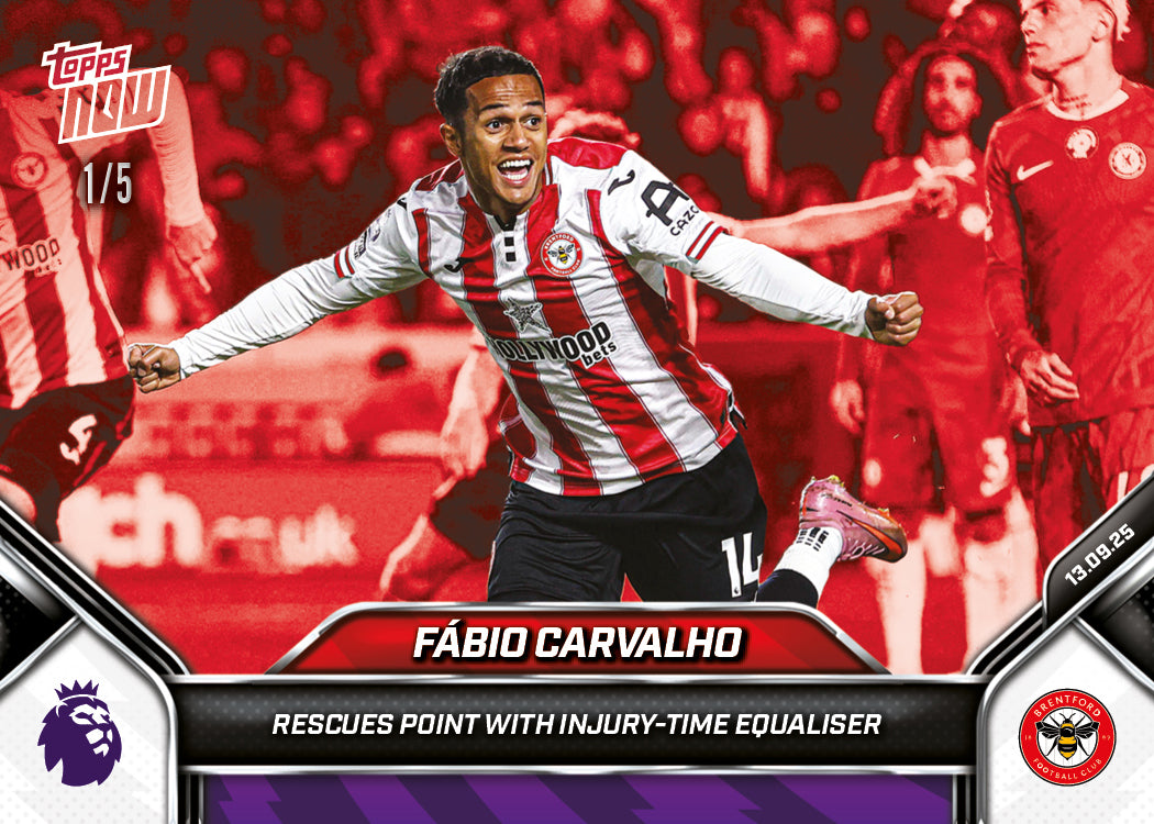 Fábio Carvalho - 2025-26 Premier League Topps NOW® - Card 19 - PR: 212