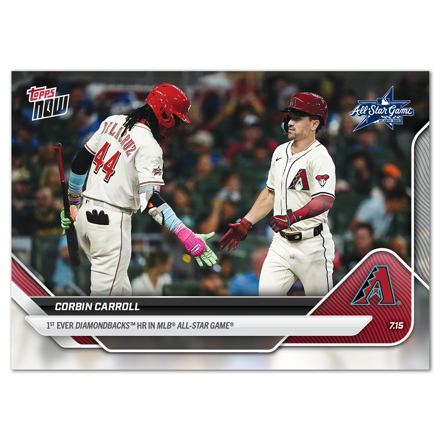 Corbin Carroll - 2025 MLB Topps NOW® - Card 430 - PR: 992