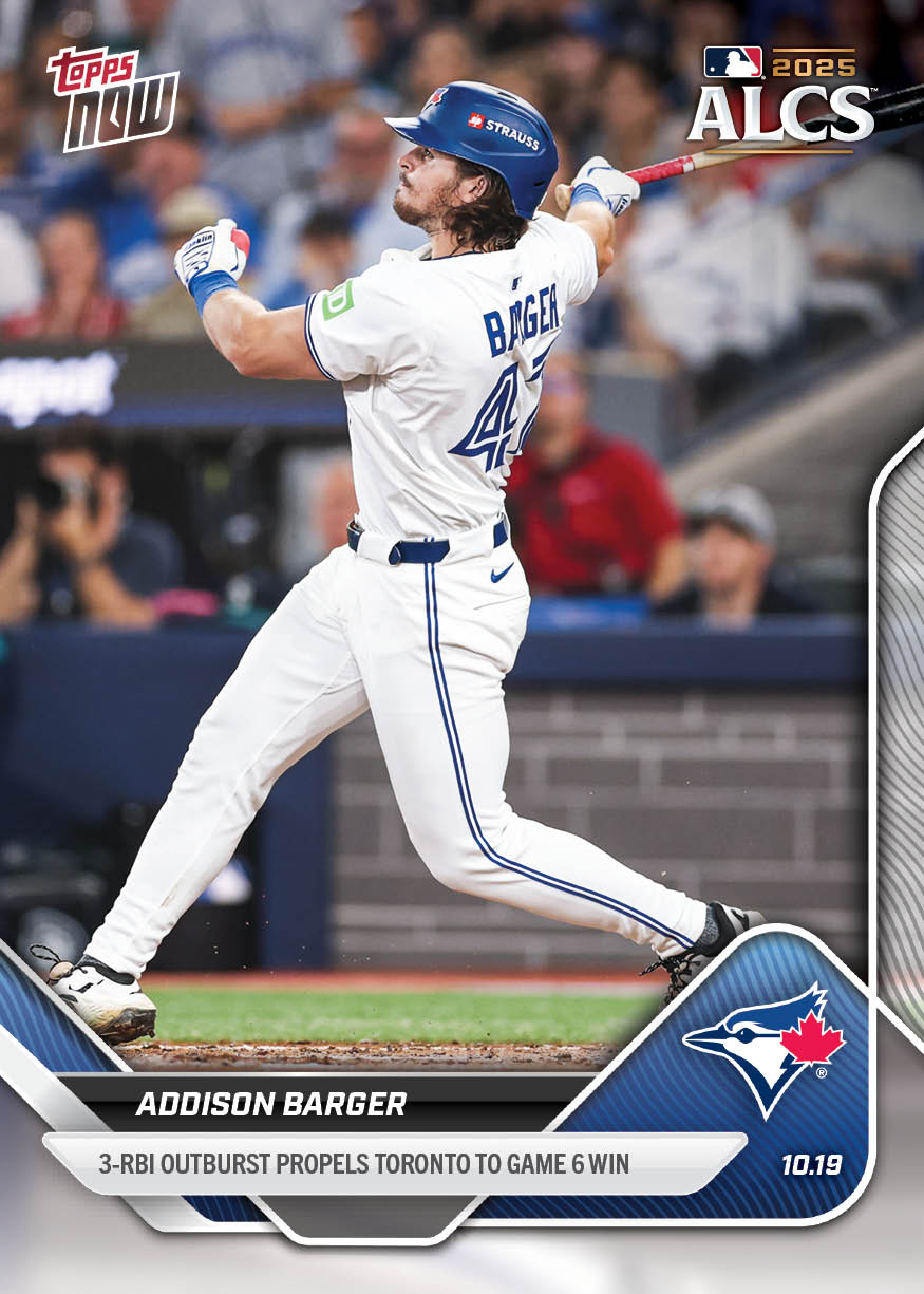 Addison Barger - 2025 MLB Topps NOW® - Card 885 - PR: 770