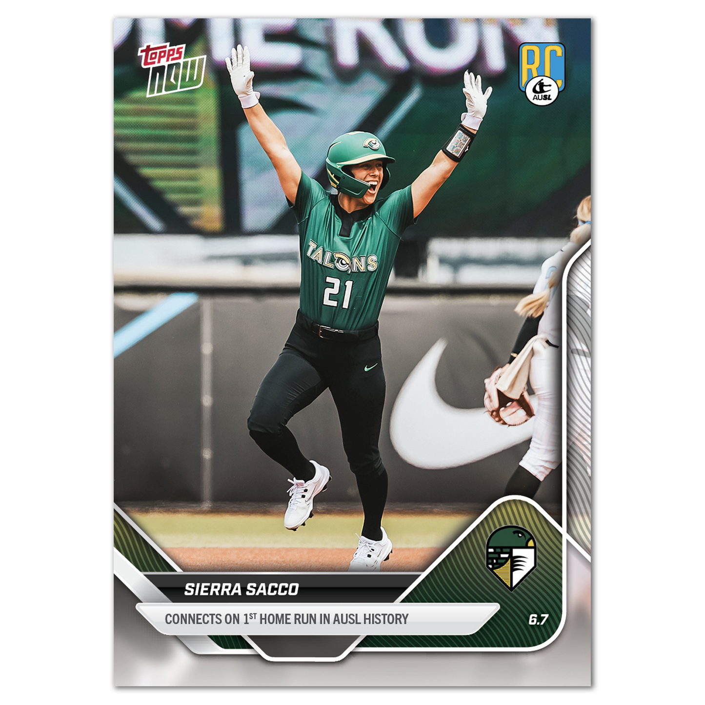 Sierra Sacco - 2025 AUSL Topps NOW® - Card 2 - LOOK FOR AUTOS - PR: 1815