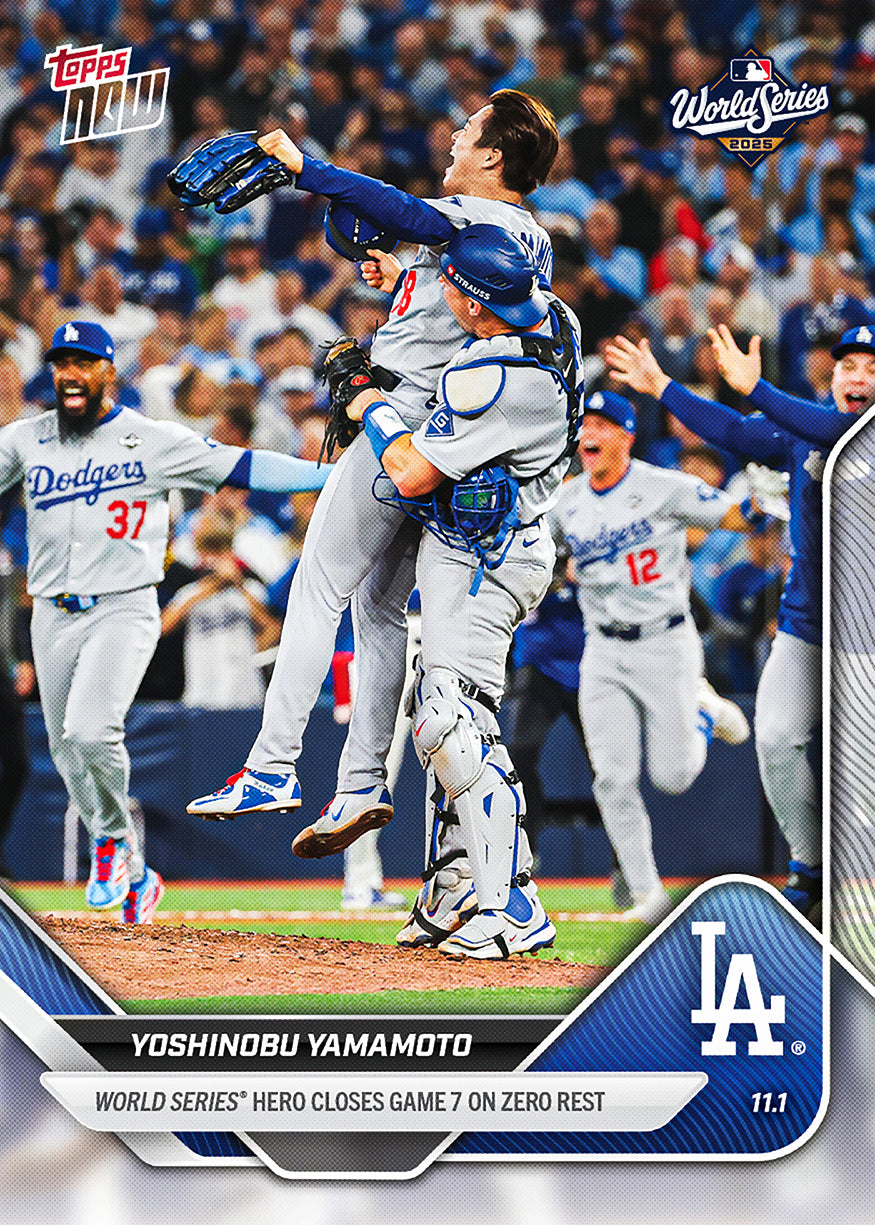 Yoshinobu Yamamoto - 2025 MLB Topps NOW® - Card 925 - PR: 50705