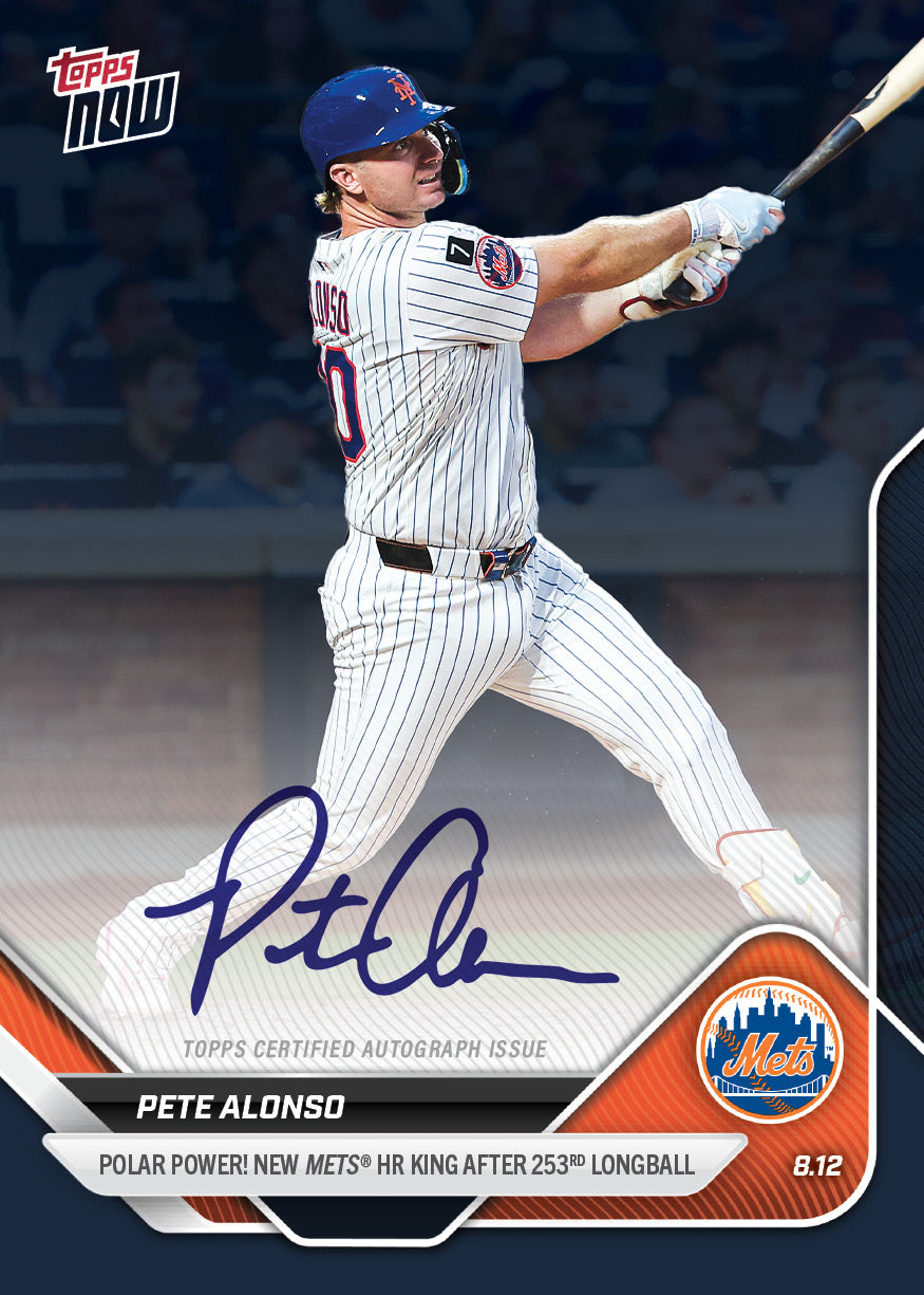 Pete Alonso - 2025 MLB Topps NOW® - Card 553 - LOOK FOR AUTOS & AUTO-RELICS - PR: 20994