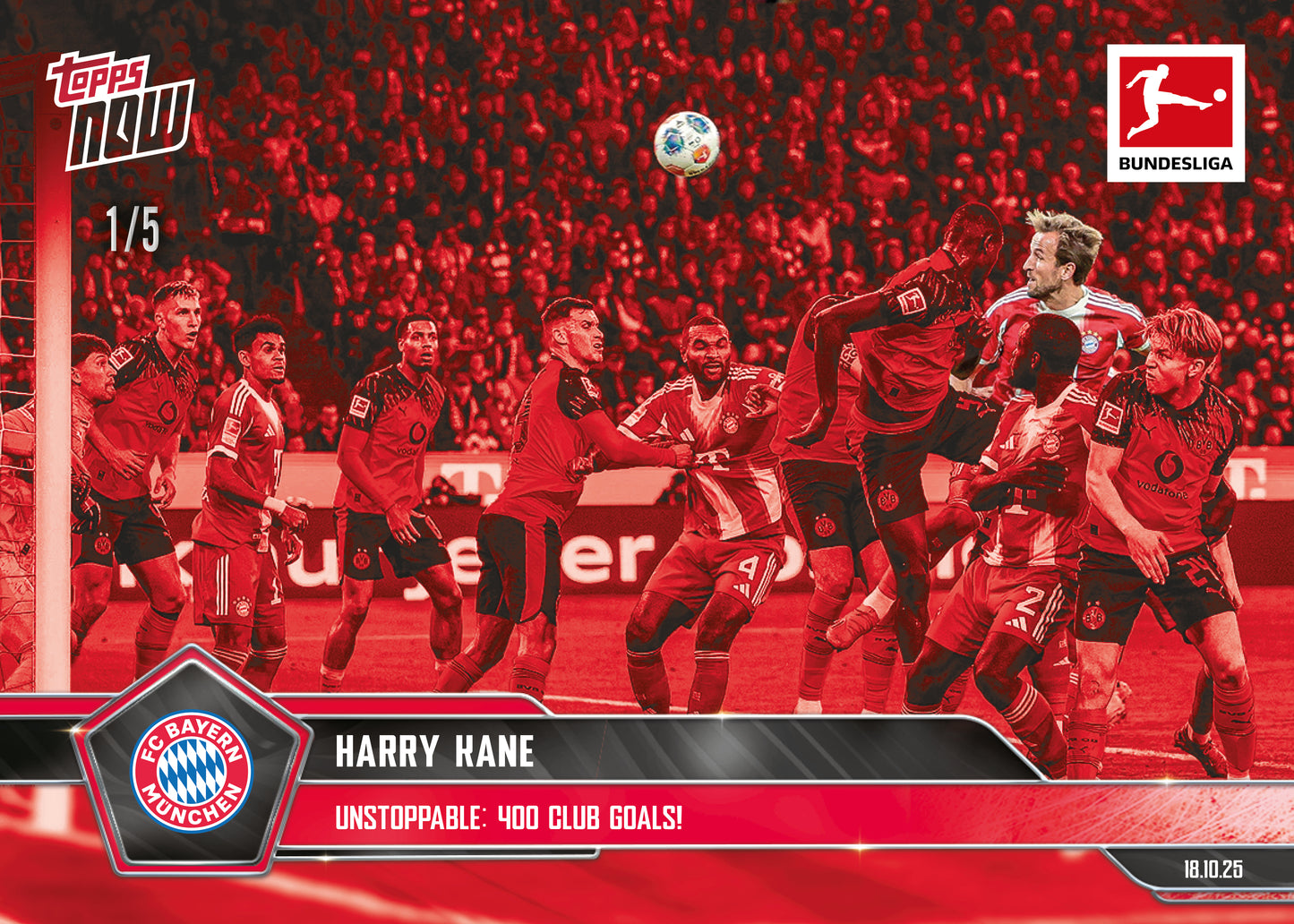 Harry Kane - 2025-26 Bundesliga Topps NOW® - Card 43 - PR: 513