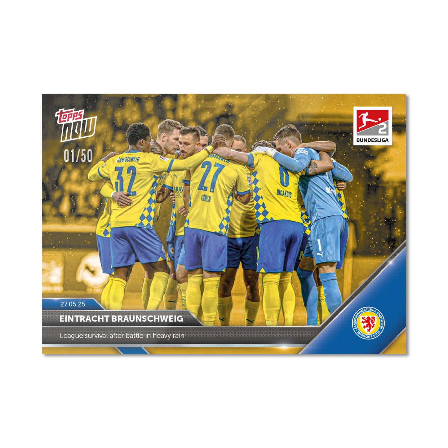 Eintracht Braunschweig - 2024-25 Bundesliga Topps NOW® - Card 196 - PR: 110