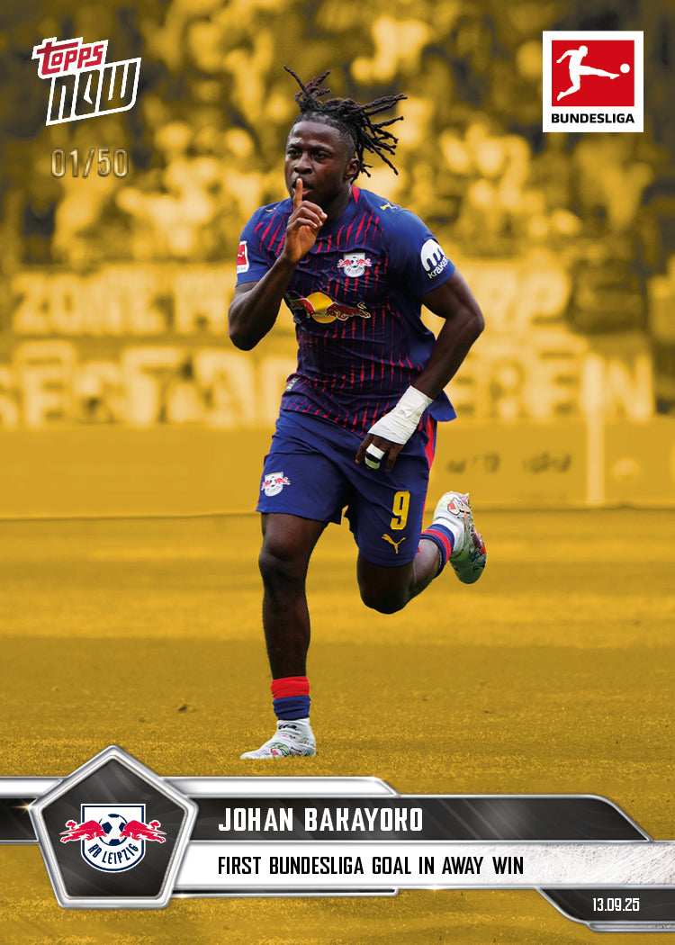 Johan Bakayoko - 2025-26 Bundesliga Topps NOW® - Card 18 - PR: 126