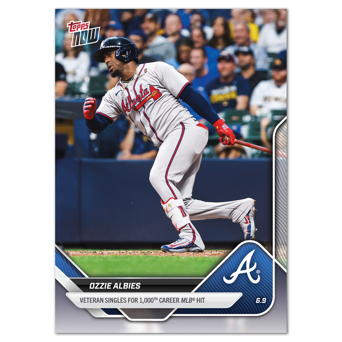 Ozzie Albies - 2025 MLB Topps NOW® - Card 281 - PR: 615
