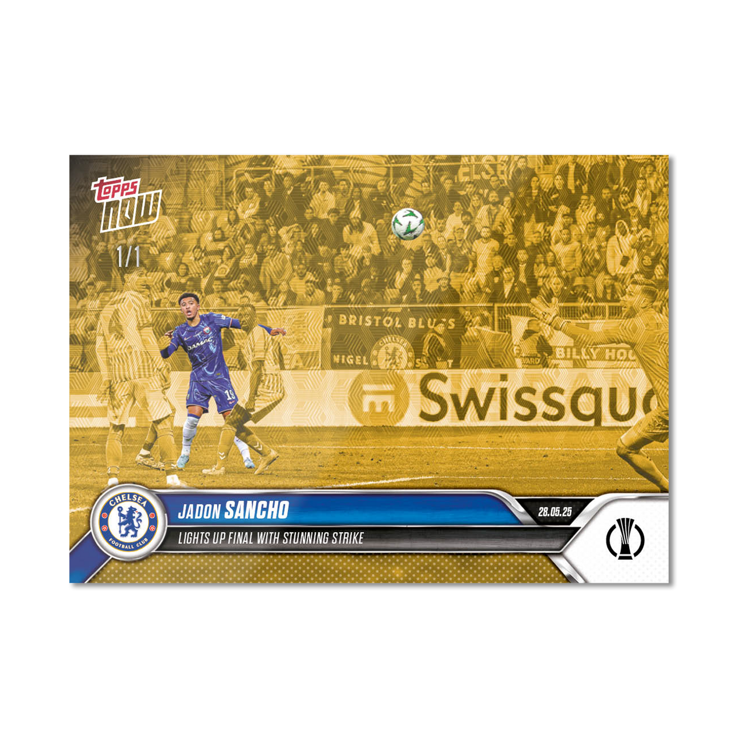 Jadon Sancho - 2024-25 UECL Topps NOW® - Card 14 - PR: 334