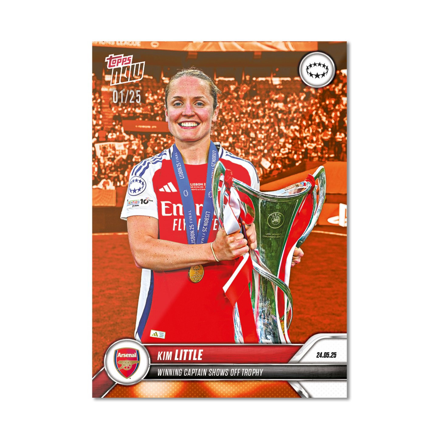 Kim Little - 2024-25 UWCL Topps NOW® - Card 28 - PR: 578