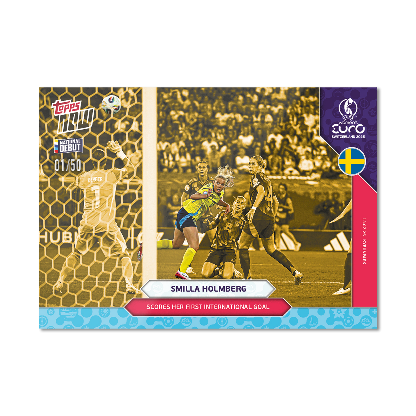 Smilla Hilma Holmberg - UEFA Women’s EURO 2025™ Topps NOW®  - Card 17 - PR: 138