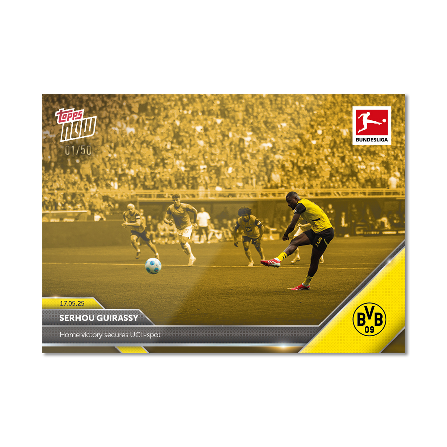 Serhou Guirassy - 2024-25 Bundesliga Topps NOW® - Card 192 - PR: 145