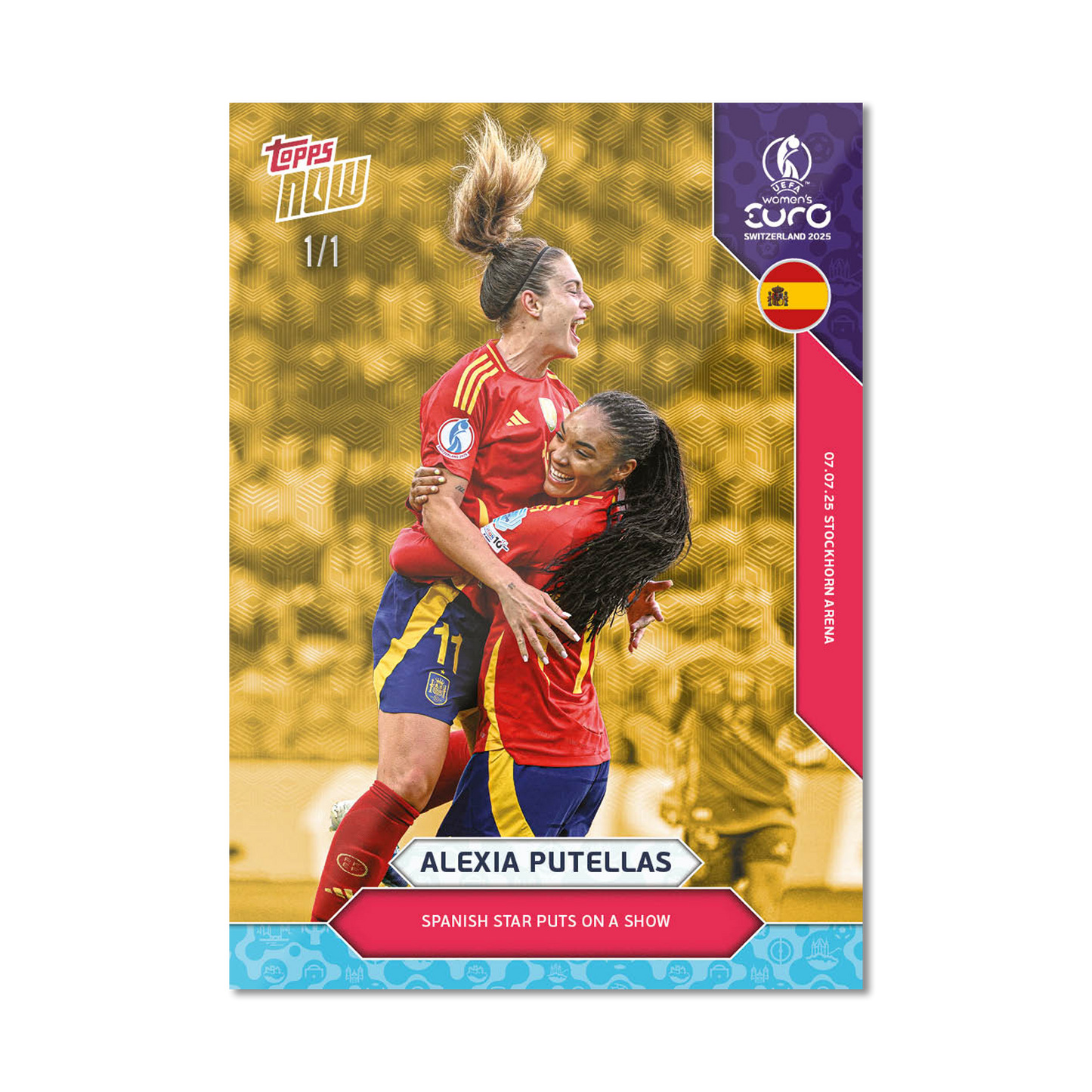 Alexia Putellas - UEFA Women’s EURO 2025™ Topps NOW® - Card 9 - PR: 561