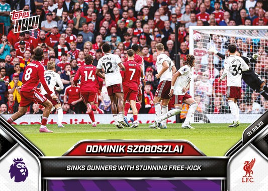 Dominik Szoboszlai - 2025-26 Premier League Topps NOW® - Card 16 - PR: 2114