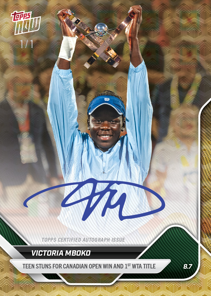 Victoria Mboko - 2025 Tennis Topps NOW® - Card COVM - LOOK FOR AUTOS - PR: 1671