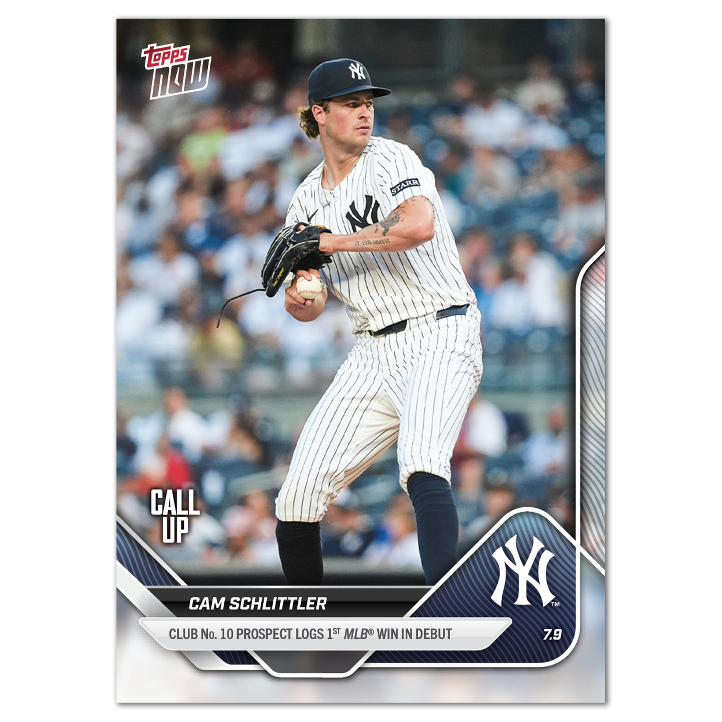 Cam Schlittler - 2025 MLB Topps NOW® - Card 407 - PR: 2631