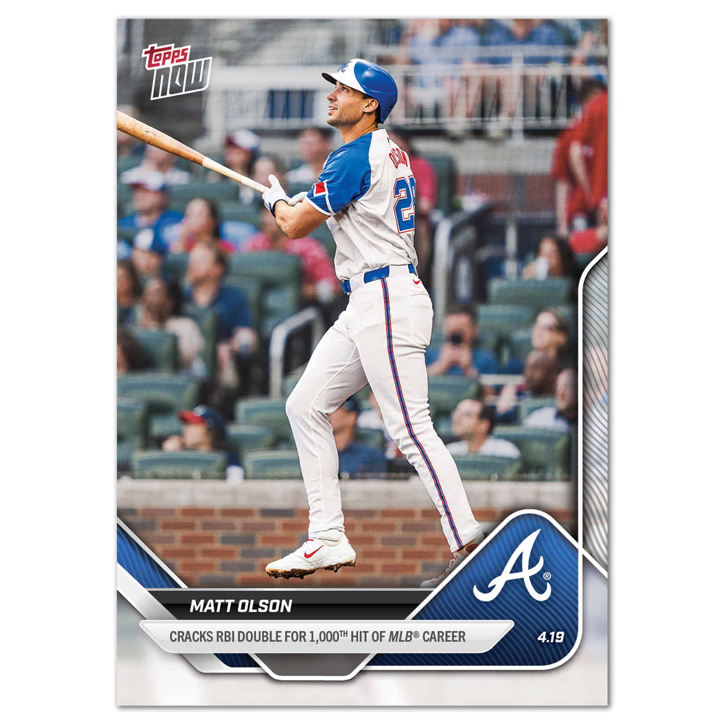 Matt Olson - 2025 MLB Topps NOW® - Card 90 - PR: 502