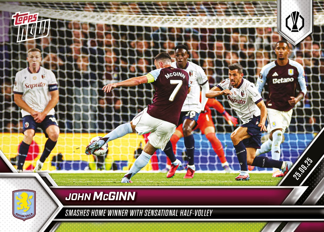John McGinn - 2025-26 UEL Topps NOW® Card 2 - PR: 171