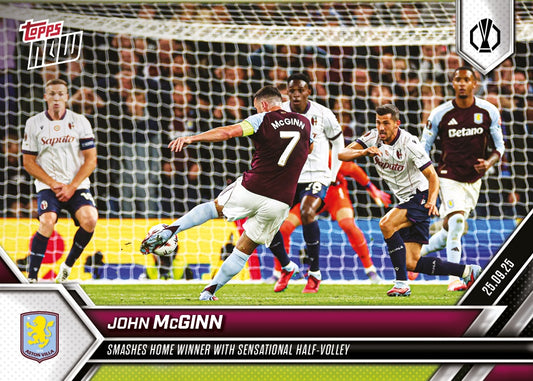 John McGinn - 2025-26 UEL Topps NOW® Card 2 - PR: 171