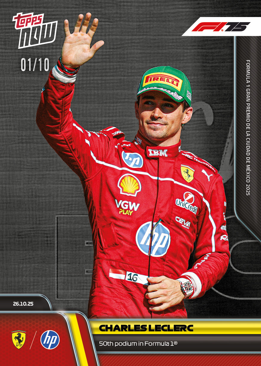 Charles Leclerc - 2025 Formula 1® Topps NOW® - Card 74 - PR: 3675