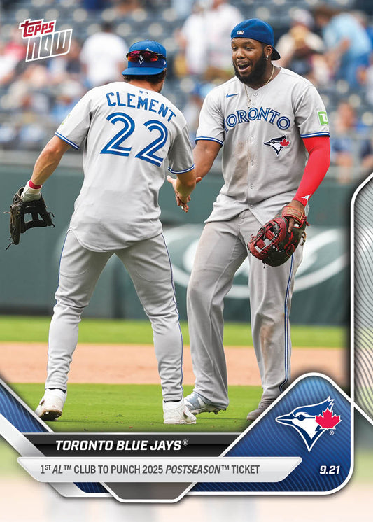 Toronto Blue Jays - 2025 MLB Topps NOW® - Card 744 - PR: 457