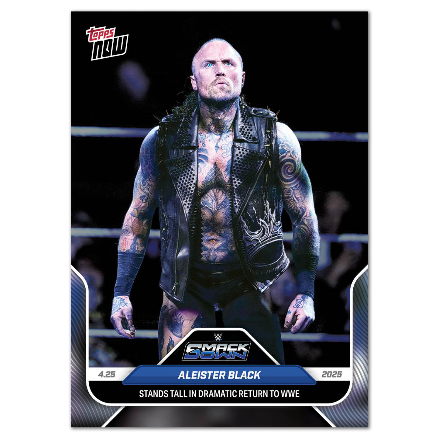 Aleister Black - 2025 WWE Topps NOW® - Card 50 - PR: 675