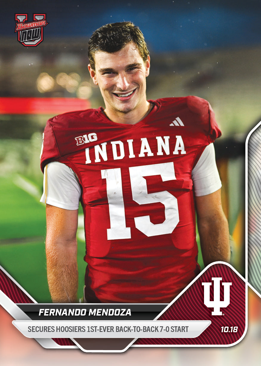 Fernando Mendoza - 2025-26 Bowman U NOW® Football - Card 33 - PR: 1753