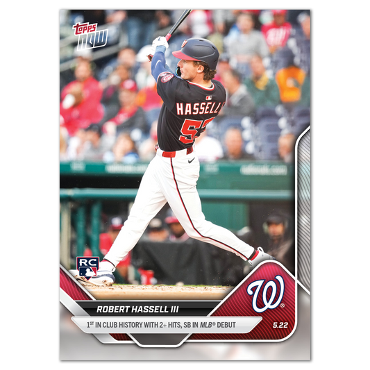 Robert Hassell III - 2025 MLB Topps NOW® - Card 202 - PR: 1497