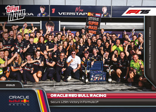 Oracle Red Bull Racing - 2025 Formula 1® Topps NOW® - Card 61 - PR: 1144