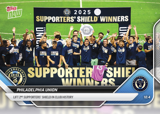 Philadelphia Union - 2025 MLS Topps NOW® - Card 109 - PR: 296