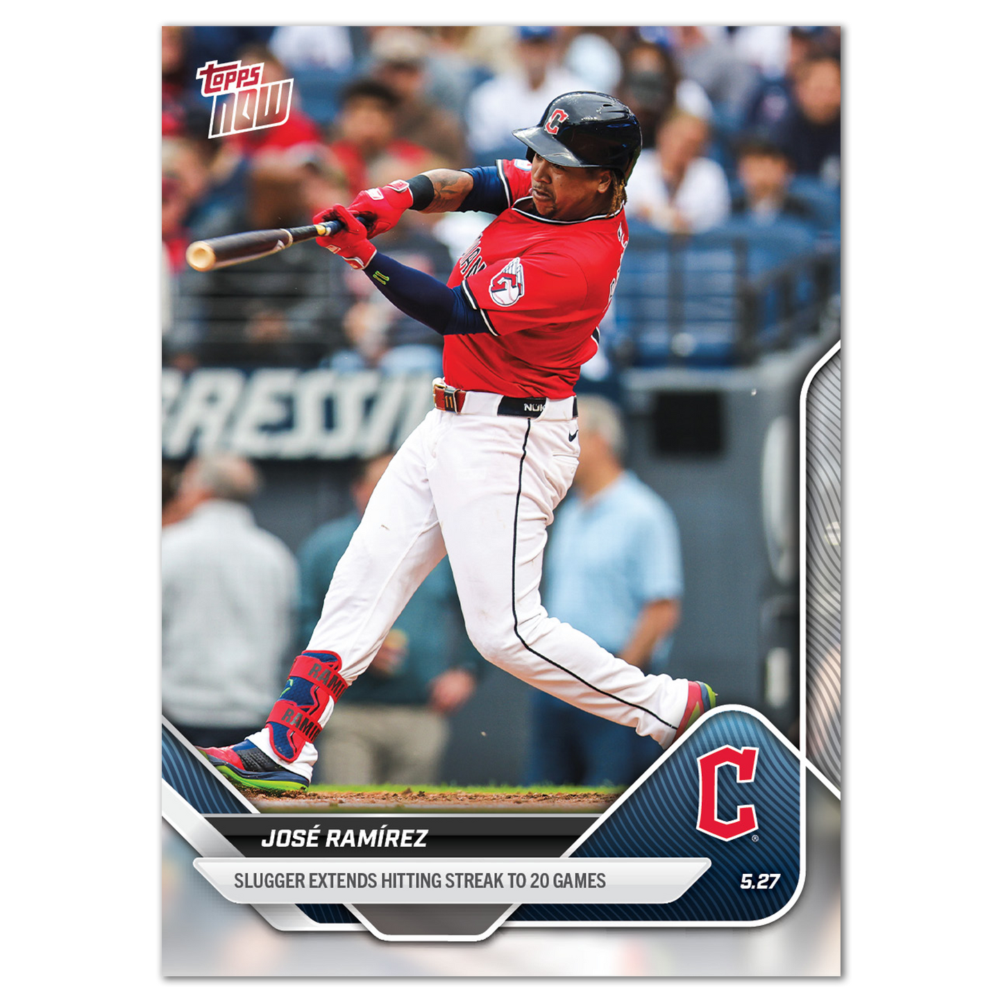 José Ramírez - 2025 MLB Topps NOW® - Card 222 - PR: 512