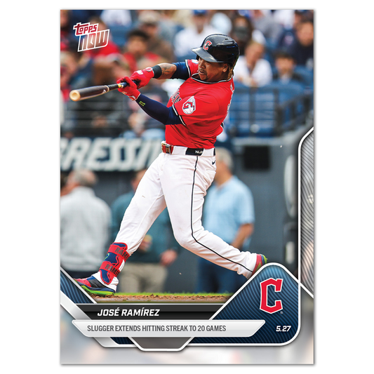 José Ramírez - 2025 MLB Topps NOW® - Card 222 - PR: 512
