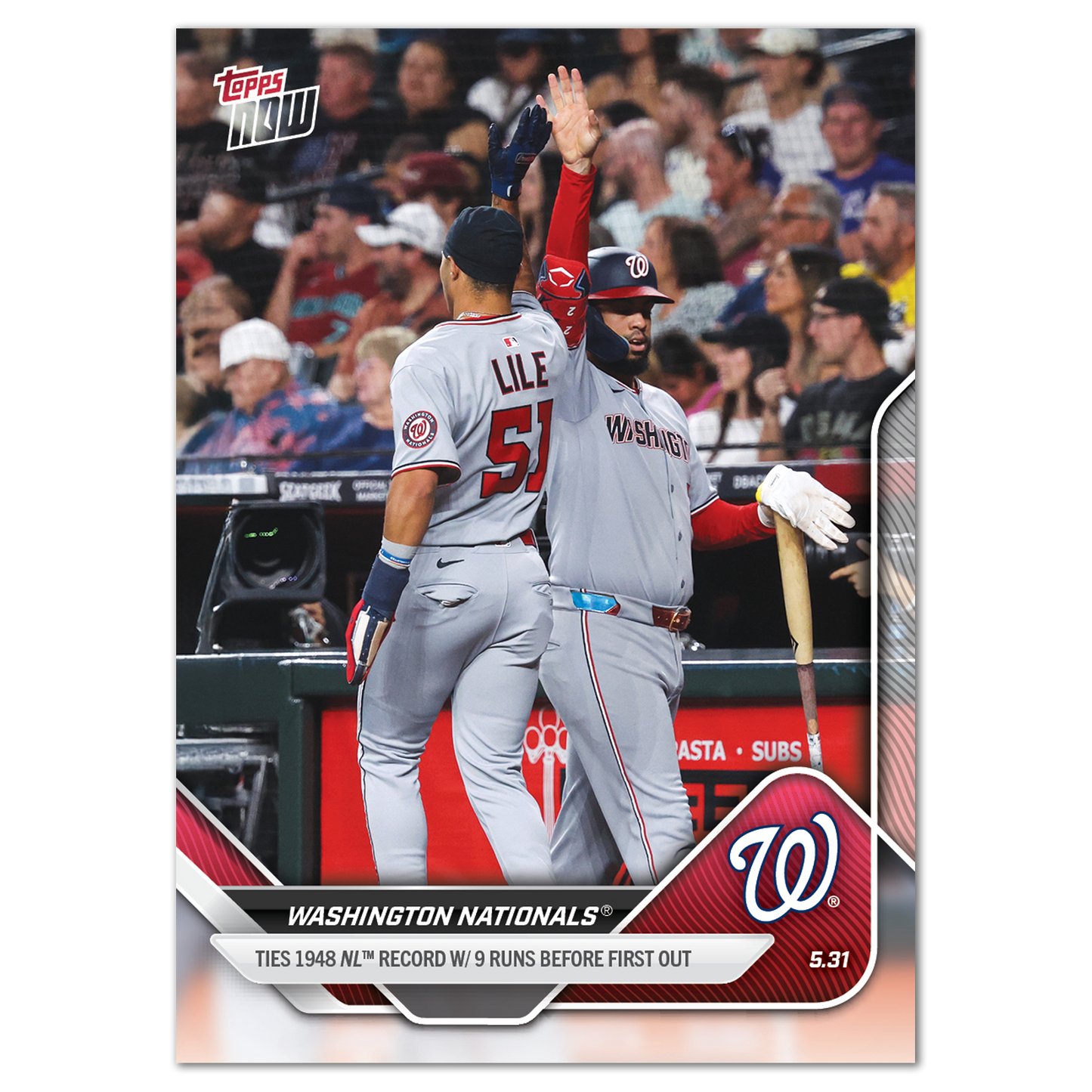 Washington Nationals - 2025 MLB Topps NOW® - Card 244 - PR: 448