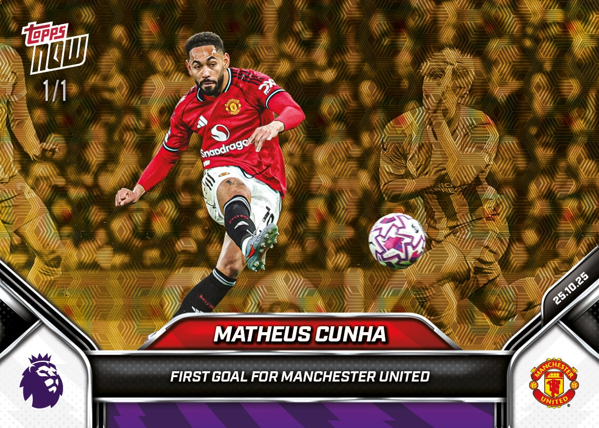Matheus Cunha - 2025-26 Premier League Topps NOW® - Card 40