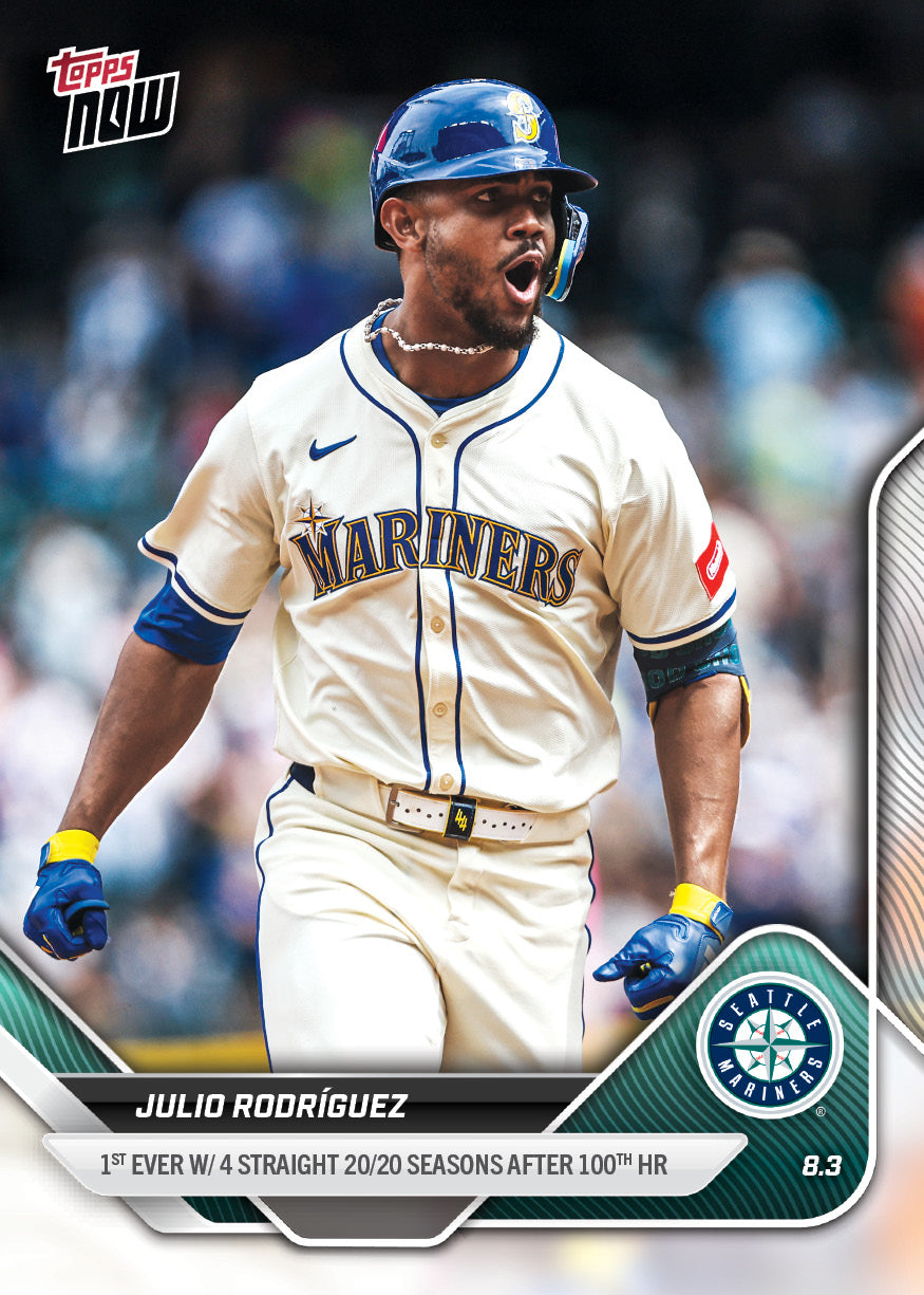 Julio Rodríguez - 2025 MLB Topps NOW® - Card 513 - PR: 2228