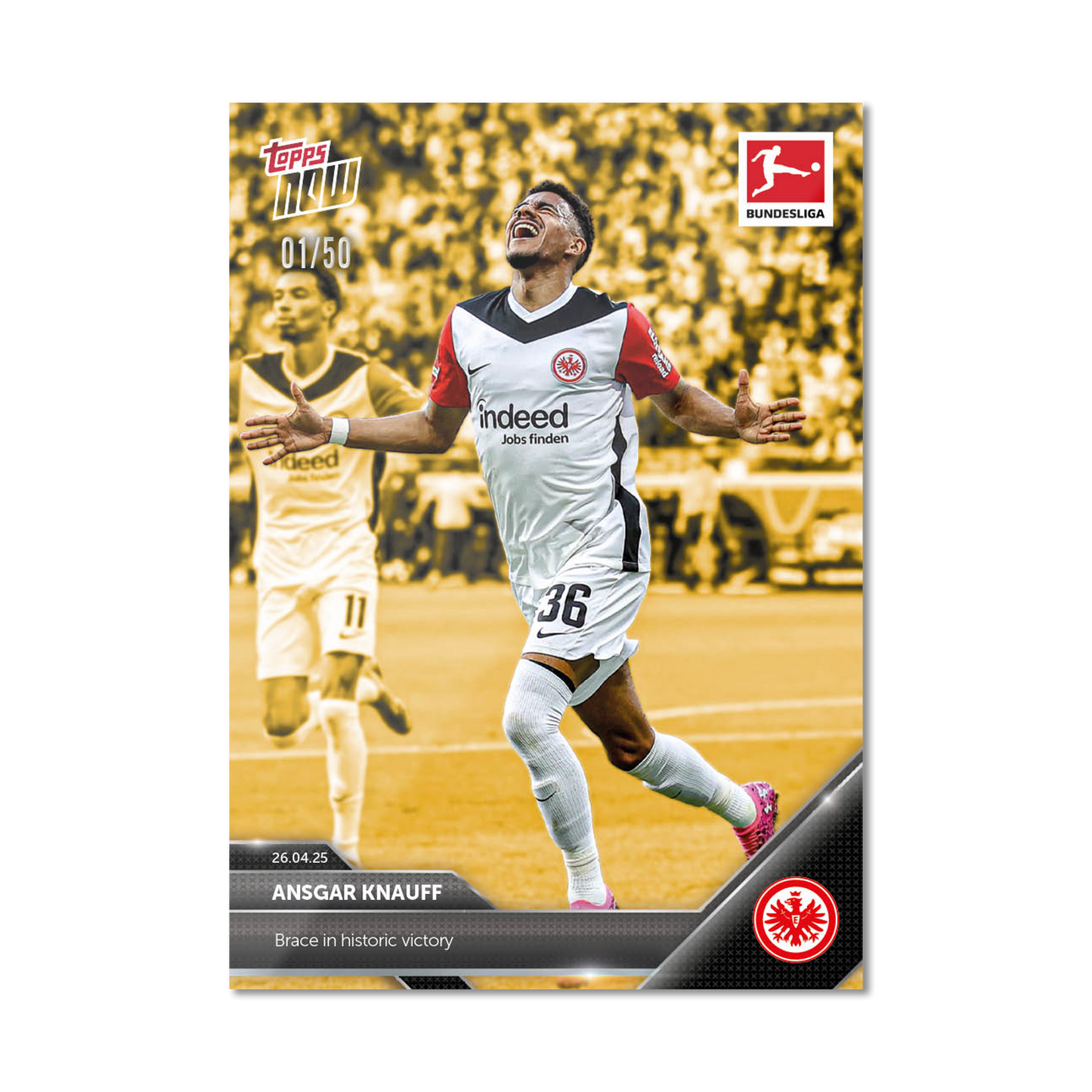 Ansgar Knauff - 2024-25 Bundesliga Topps NOW® Card 175 - PR: 217