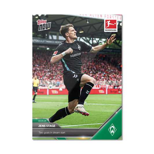 Jens Stage - 2024-25 Bundesliga Topps NOW® - Card 179 - PR: 67