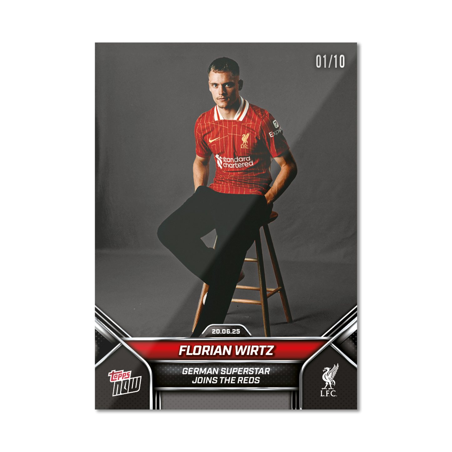 Florian Wirtz - 2024-25 Liverpool Topps NOW® - Card 1 - PR: 3516