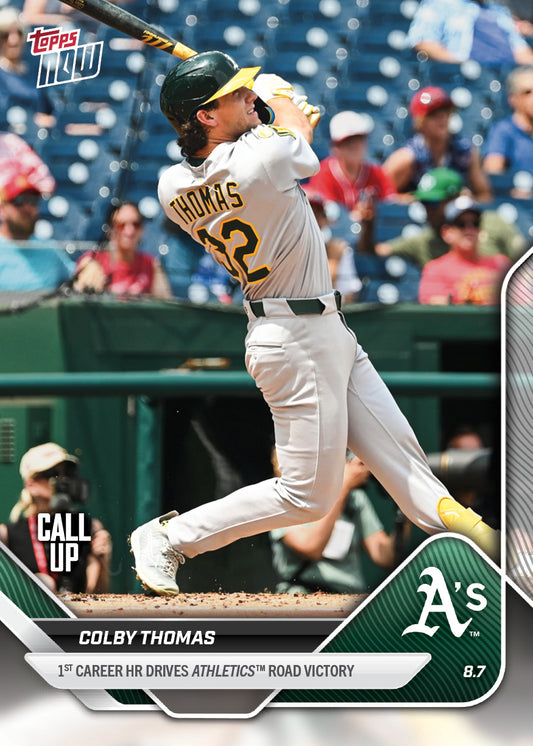 Colby Thomas - 2025 MLB Topps NOW® - Card 528 - PR: 676