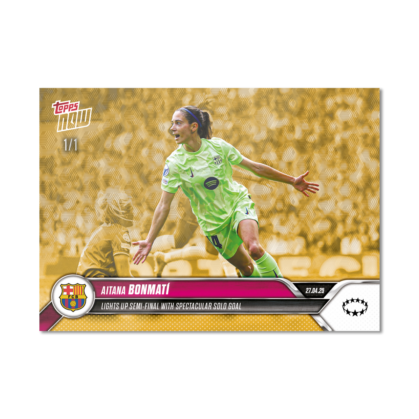 Aitana Bonmatí - 2024-25 UWCL Topps NOW® - Card 23 - PR: 721