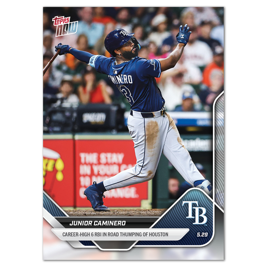 Junior Caminero - 2025 MLB Topps NOW® - Card 231 - PR: 348