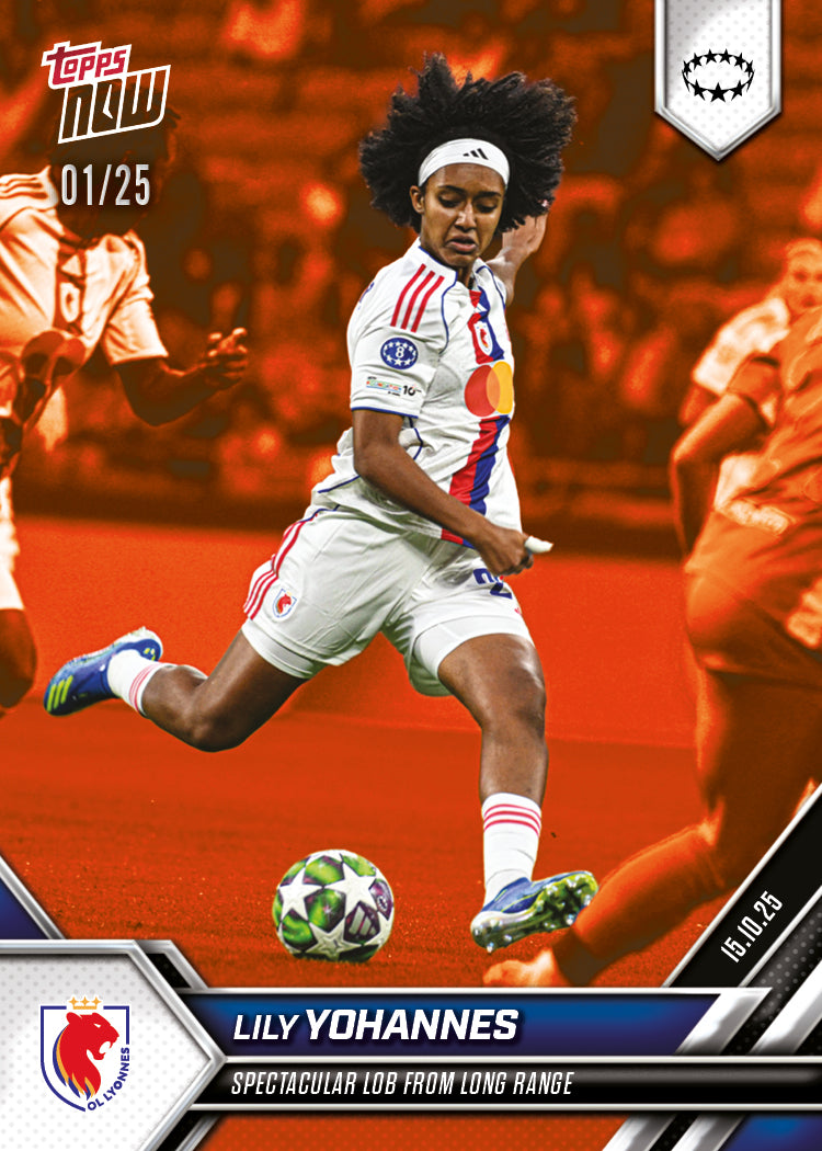 Lily Yohannes - 2025-26 UWCL Topps NOW® - Card 4 - PR: 365