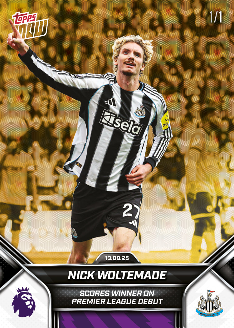 Nick Woltemade - 2025-26 Premier League Topps NOW® - Card 18 - PR: 723