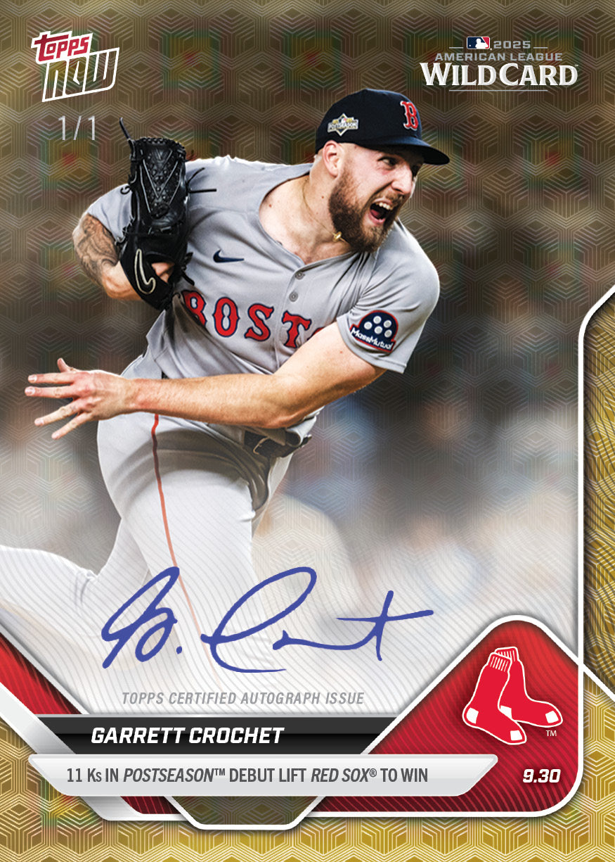 Garrett Crochet - 2025 MLB Topps NOW® - Card 800 - PR: 1574