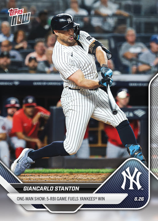 Giancarlo Stanton - 2025 MLB Topps NOW® - Card 613 - PR: 611