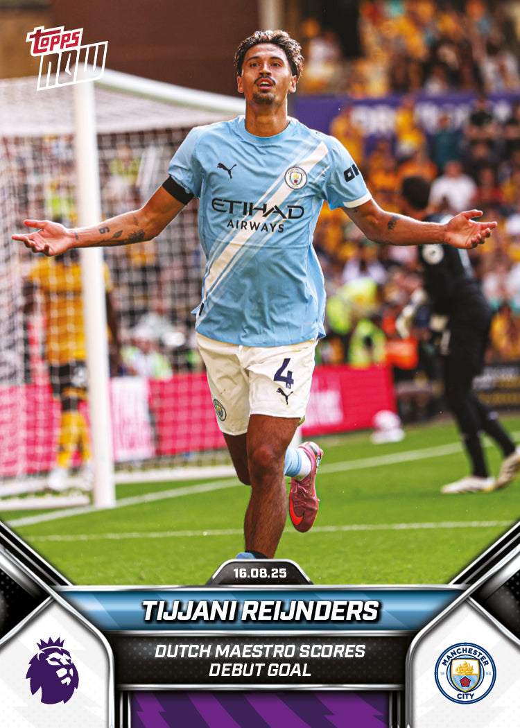 Tijjani Reijnders - 2025-26 Premier League Topps NOW® - Card 1 - PR: 867