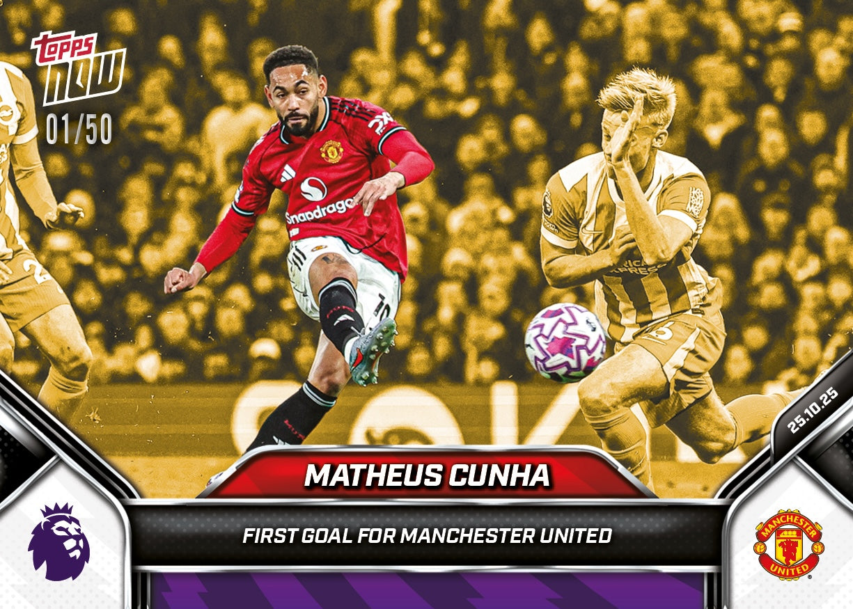 Matheus Cunha - 2025-26 Premier League Topps NOW® - Card 40